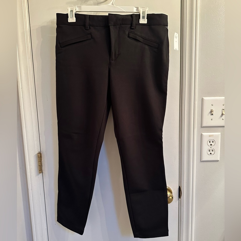 Gap Skinny Ankle Black Pants Womens Size 10 New With Tag